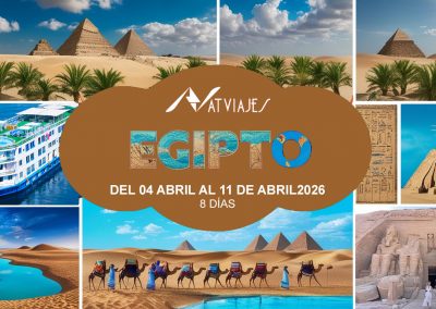 EGIPTO + CRUCERO POR EL NILO + ABU SIMBEL EN BUS PRIVADO