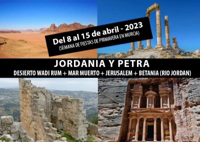 JORDANIA + PETRA + DESIERTO WADI RUM + MAR MUERTO + JERUSALEM + BETANIA (RIO JORDAN)